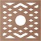 Ekena Millwork Chevron Wood Fretwork Pierced Ceiling Medallion, Wood (Paint Grade), 32"OD x 8 1/4"ID x 3/8"T CMWP32X32X0375CHMF - alternate 4